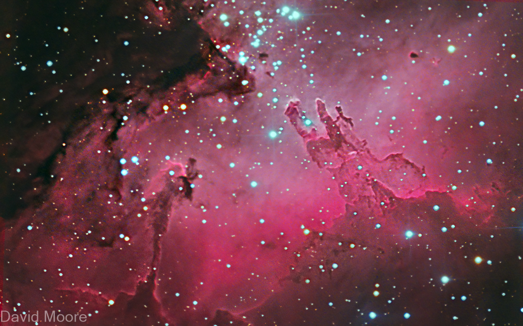Pillars of creation in Eagle nebula